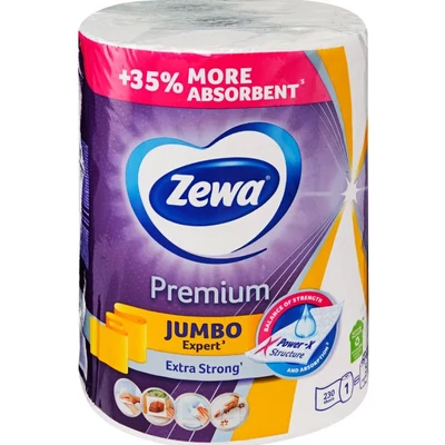 ZEWA Premium papírtörlő 1tekercs 3réteg 230lap JUMBO (lila)