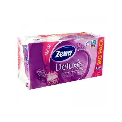 ZEWA Eü.papír 16tek. 3rétegű 150lap LAVENDER DREAMS AQUA TUBE
