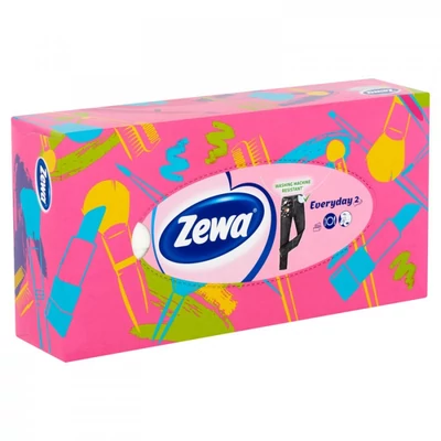ZEWA Everyday Papírzsebkendő 2rétegű 100db DOBOZOS