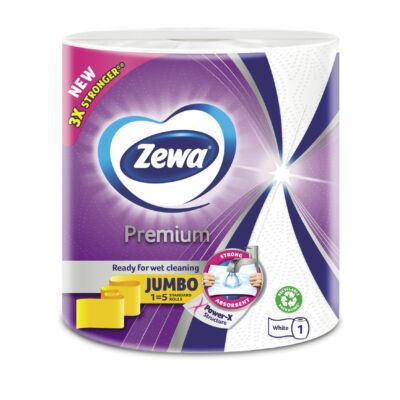 ZEWA Premium papírtörlő 1tekercs 3réteg 230lap JUMBO (lila)
