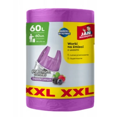 Fino Prémium Handles XXL Szemeteszsák 60l 40db-os ERDEI GYÜMÖLCS ILLAT