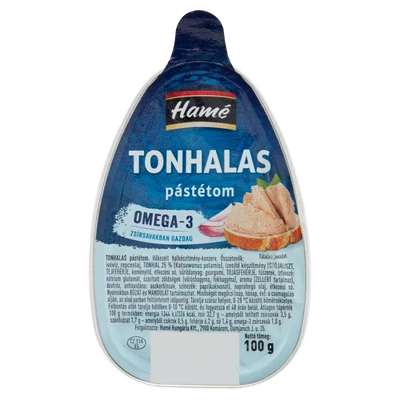 HAMÉ Pástétom 100g TONHALAS