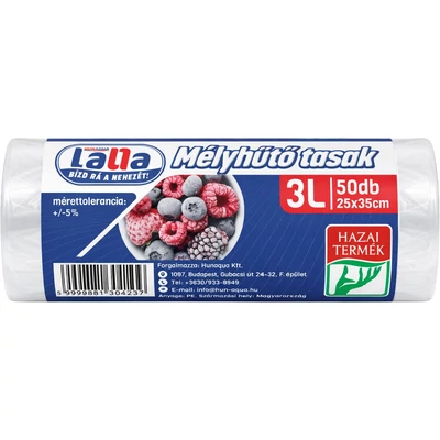 LALLA Mélyhűtő tasak 25x35cm 3l 50db EXTRA ERŐS