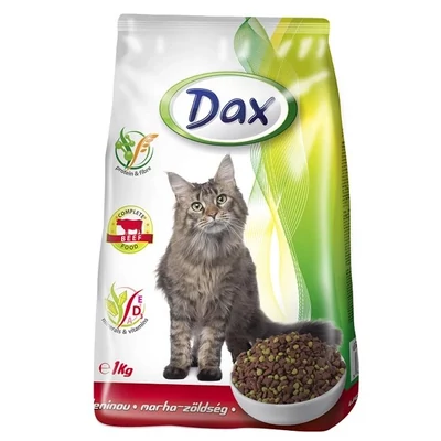 DAX Száraz Macskaeledel 1kg MARHA-ZÖLDSÉG